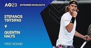 Stefanos Tsitsipas v Quentin Halys Extended Highlights | Australian Open 2023 First Round