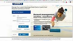 Lowe’s credit card Login, Payment, Application