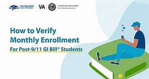 How to Verify Enrollment for Post-9/11 GI Bill Students
