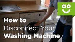 How to Disconnect Your Washing Machine | ao.com