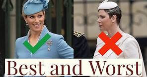 Best and Worst Coronation Guests Looks - From Zara Phillips Tindall to Princess Charlene