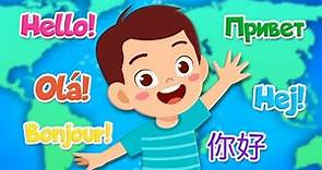 Learn How To Say Hello In Different Languages! | Geography Songs For Kids | KLT Geography