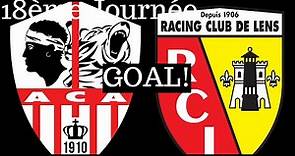 AC Ajaccio - RC Lens [(1)-0] (Goal 12') by Qazim Laci