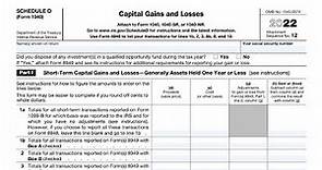IRS Schedule D Walkthrough (Capital Gains and Losses)