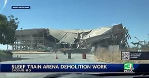 Watch part of Arco Arena come down as demolition continues