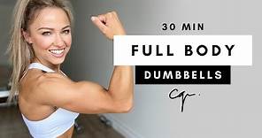 30 Min FULL BODY DUMBBELL WORKOUT at Home | Muscle Building