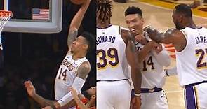Danny Green Shocks Teammates After His Epic Dunk | Lakers vs Hawks