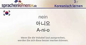 Koreanisch lernen (kostenloses Sprachkurs-Video)