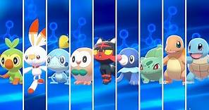 Pokémon Sword & Shield - All Starters Evolutions