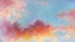 How to Paint Colorful Clouds Acrylic Painting LIVE Tutorial - Beginner Basics Series