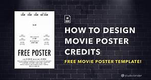 How to Make a Movie Poster [Free Poster Template]