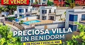 Preciosa villa en España con piscina y vistas al mar. Casas de lujo en Costa Blanca (Benidorm)