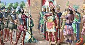 Efeméride 8 de noviembre:  Moctezuma II recibe a Hernán Cortés  en 1519