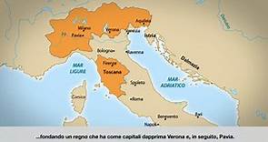 L'Italia alla metà del VII secolo (tratto da L'ora di storia 4ed)