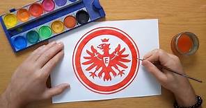 How to draw the Eintracht Frankfurt logo - Wie zeichnet man das Eintracht Frankfurt logo Bundesliga