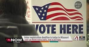 Today is the last day you can register to vote in Missouri