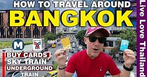 How To Travel Around BANGKOK | Buy Cards For BTS & MRT | Complete Guide 2023 #livelovethailand