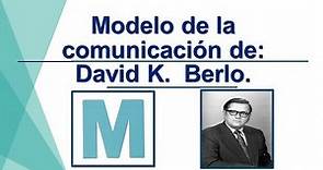 Modelo de la comunicación de David K. Berlo (Representación gráfica). Temas de comunicación.