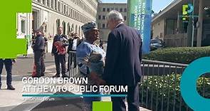 Gordon Brown at the WTO Public Forum