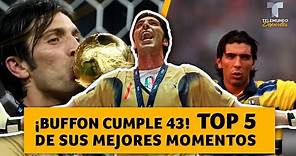 ¡Buffon cumple 43! Top-5 mejores momentos del histórico portero italiano | Telemundo Deportes