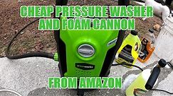 Green works 1600psi pressure washer and foam cannon review!
