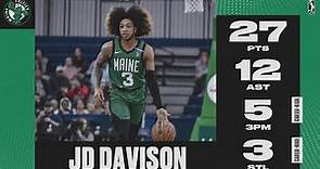 JD Davison Drains Career-High 5 Triples To Lead Celtics To Win