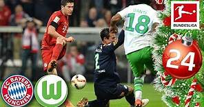 FC Bayern vs. Wolfsburg - Lewandowski’s 5 Goals in 9 Minutes | FULL GAME 15/16 | Advent Calendar 24