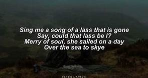 the skye boat song, outlander // bear mcCreary (lyrics)