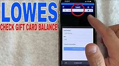 ✅ How To Check Lowes Gift Card Balance 🔴