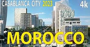 Casablanca City , Morocco 4K By Drone 2023
