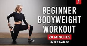 Beginner Bodyweight Workout - Full Body - No Equipment | 20 Minutes