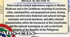 Bandila: What the Constitution says about the Bangsamoro Law?