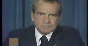 President Richard Nixon - Address Announcing Resignation