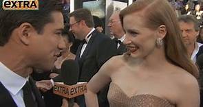 Oscars Red Carpet: Jessica Chastain on Boyfriend Gian Luca Passi