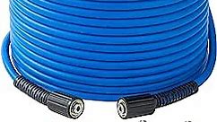 FIXFANS Pressure Washer Hose – 1/4" X 50 FT High Power Washer Extension Hose – Kink & Wear Resistant High Pressure Hose for Replacement – Compatible with M22 Fittings – 3600PSI