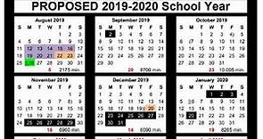 Corpus Christi ISD 2019-2020 calendar includes 24 days off, 174 instruction days