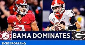No. 3 Alabama Dominates No. 1 Georgia 41-24 | FULL Game Recap | CBS Sports HQ