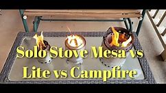 Solo Stove Mesa vs Lite vs Campfire
