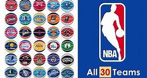 30 NBA Team Logos: A Slam Dunk Through Basketball History!🏀🔥