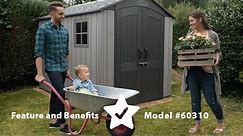 Lifetime 7' x 9.5' Outdoor Storage Shed | Model 60310 | Features and Benefits