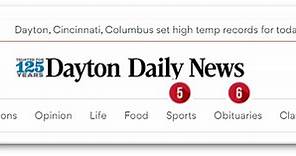 How to navigate DaytonDailyNews.com from main page