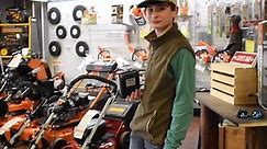 Look at how easy it is to operate the STIHL battery-powered push mowers! They are currently on sale so come see us and test it out yourself! #countdowntospring #Stihl | Robby's Small Engines