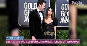 Bill Hader and Rachel Bilson Confirm Relationship by Walking Golden Globes Red Carpet Together