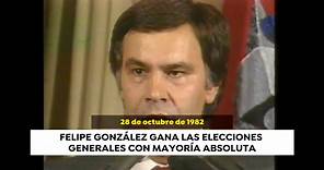 Las imágenes que hicieron historia de la victoria del PSOE con Felipe González en las elecciones de 1982