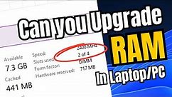 How to Check EMPTY RAM Slots in LAPTOP Without Opening (Check if Your Laptop RAM is Upgradable)