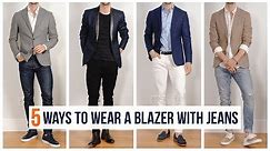 How to Wear A Blazer With Jeans | Casual Men’s Fashion | Spring Outfit Inspiration