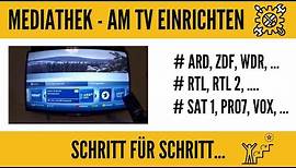 Mediathek am TV einrichten / abrufen ARD, ZDF, RTL, Sat1, Prosieben, Vox etc... Ganz Einfach!!!