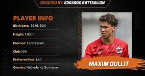 Maxim Gullit - Player Report