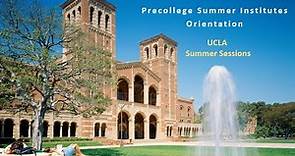 Precollege Summer Institutes Orientation