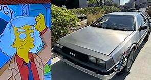 Full Back to the Future Scene in Simpsons Ride Queue Video | Universal Studios Florida